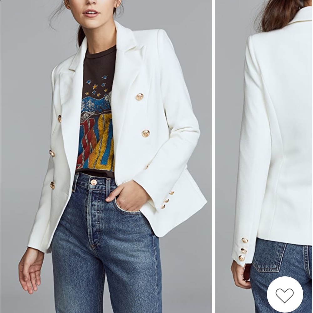 Lioness Palermo Blazer in Ice Blue/Light Gray